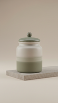 Matte Ceramic Treat Jar with Lid
