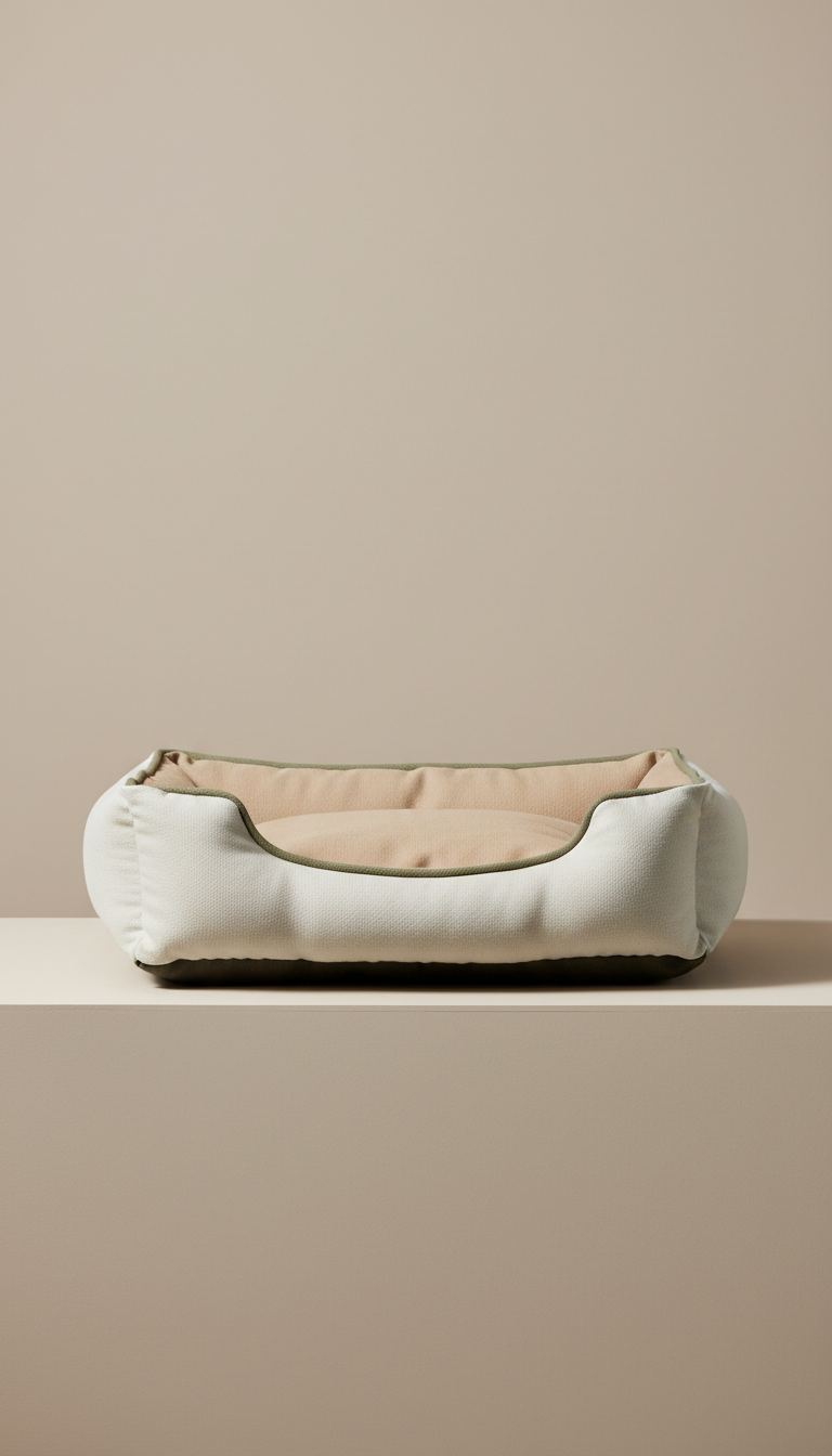 Canvas Pet Bed in Warm Sand